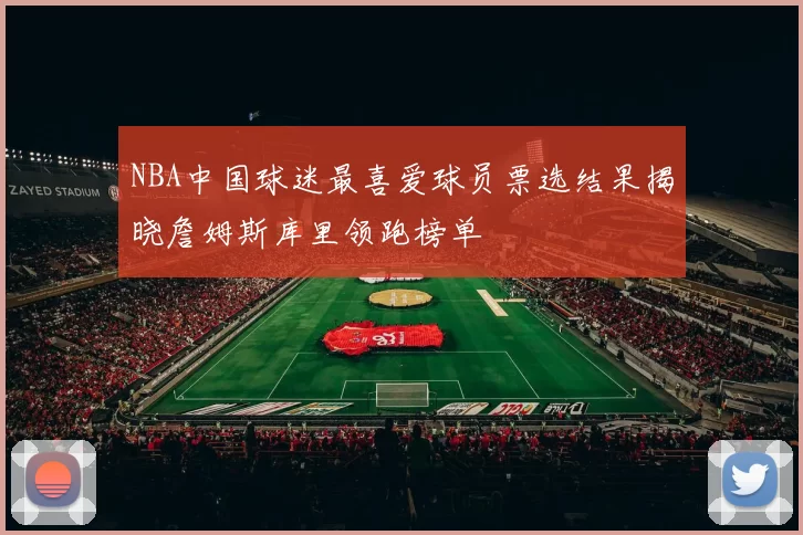 NBA中国球迷最喜爱球员票选结果揭晓詹姆斯库里领跑榜单
